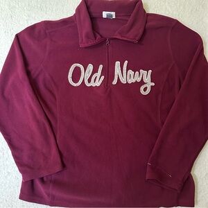 Old Navy Y2K Fleece Quarter Neck Sweater